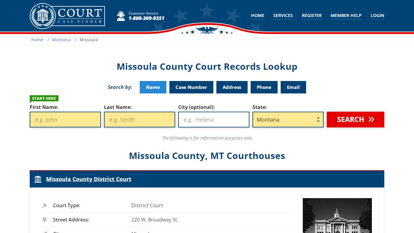 Missoula County Court Records | MT Case Lookup